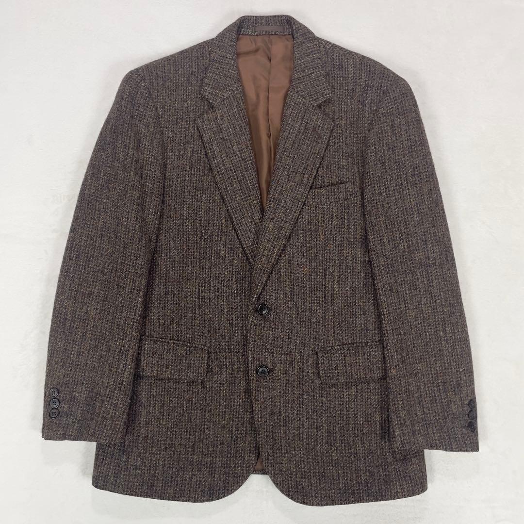 ハリスツイード× Berwick ツイードウール テーラードジャケット 92A5