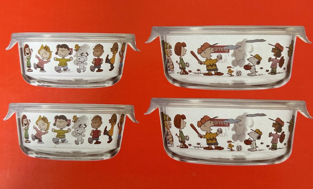 パイレックス スヌーピーガラス ストレージセット 耐熱容器