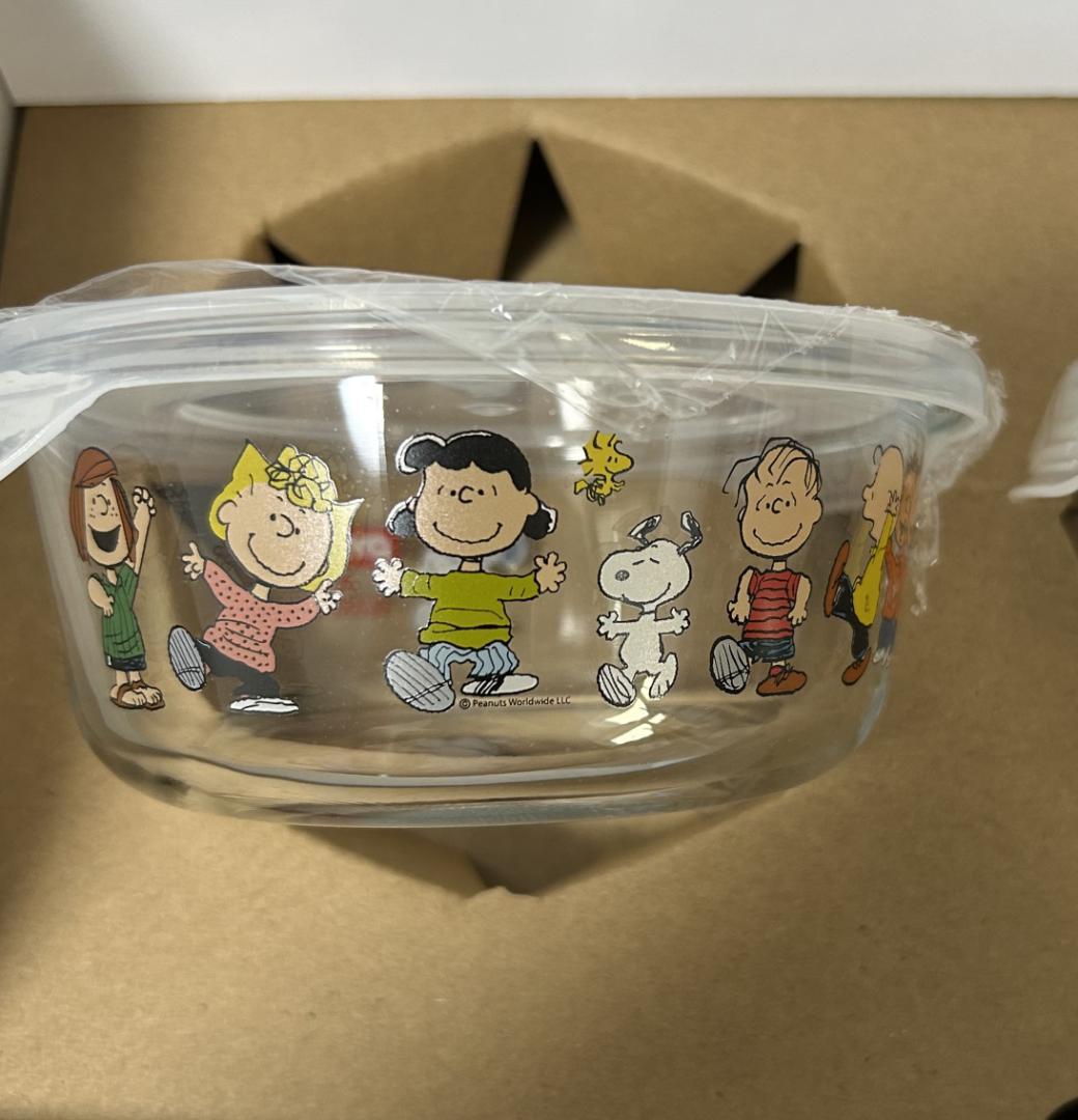 パイレックス スヌーピーガラス ストレージセット 耐熱容器