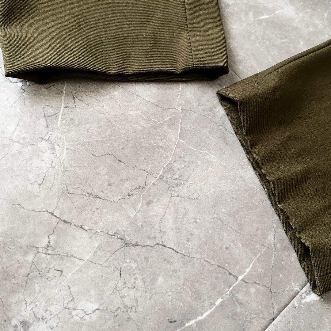 ATON BACK SATIN BASIC PANTS スラックス サイズL 6