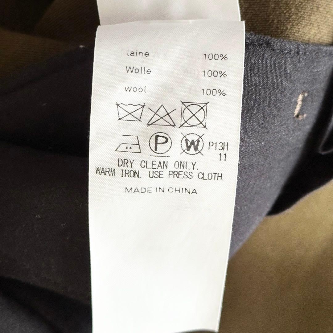 ATON BACK SATIN BASIC PANTS スラックス サイズL 6