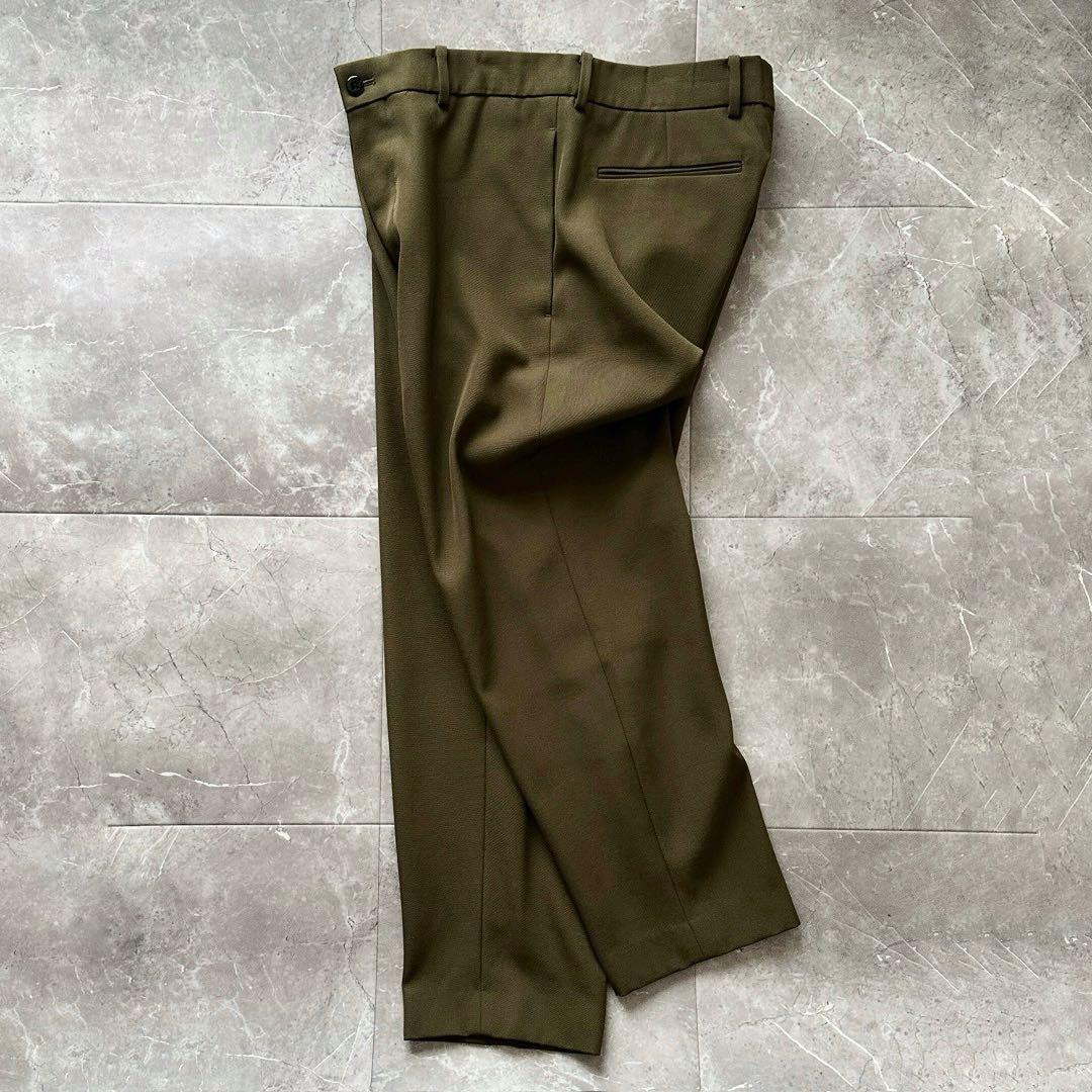 ATON BACK SATIN BASIC PANTS スラックス サイズL 6