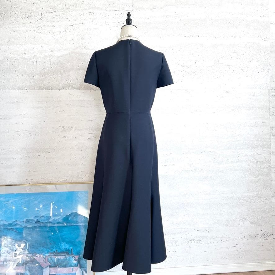 極美品★VALENTINO最高級ライン★シルクウール★フレア★ロングワンピース