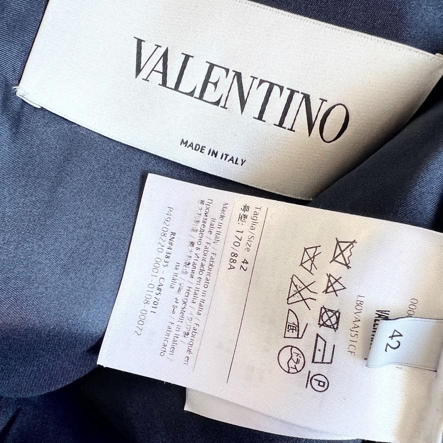 極美品★VALENTINO最高級ライン★シルクウール★フレア★ロングワンピース