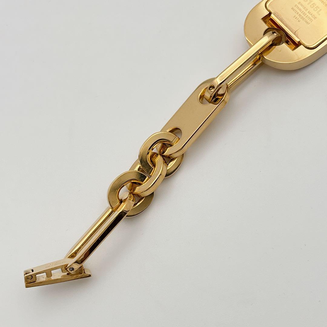 【美品・電池新品・付属品】GUCCI 6155L ゴールド ブレスレット 腕時計