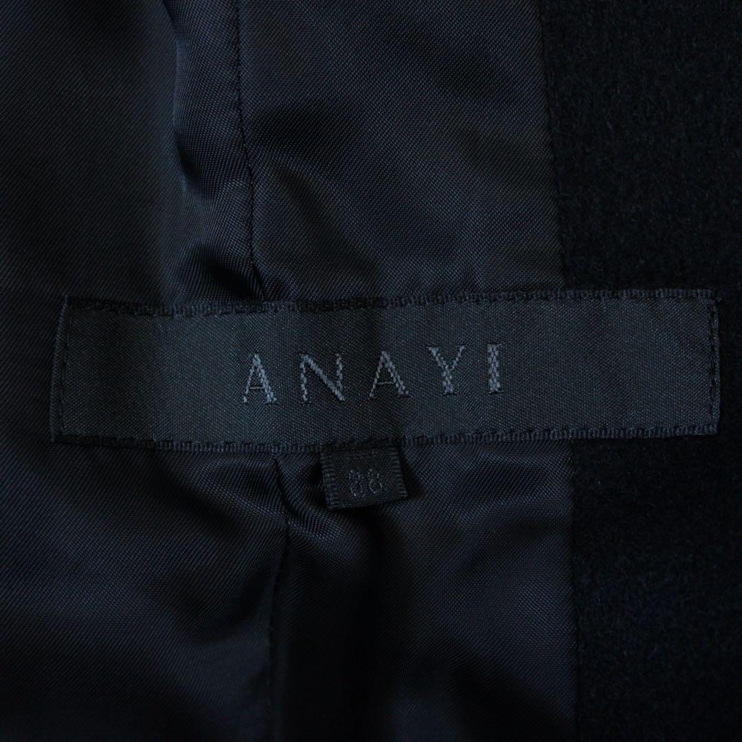 ANAYI アナイ カシミヤ100% トレンチコート ベルト付 ブラック 38