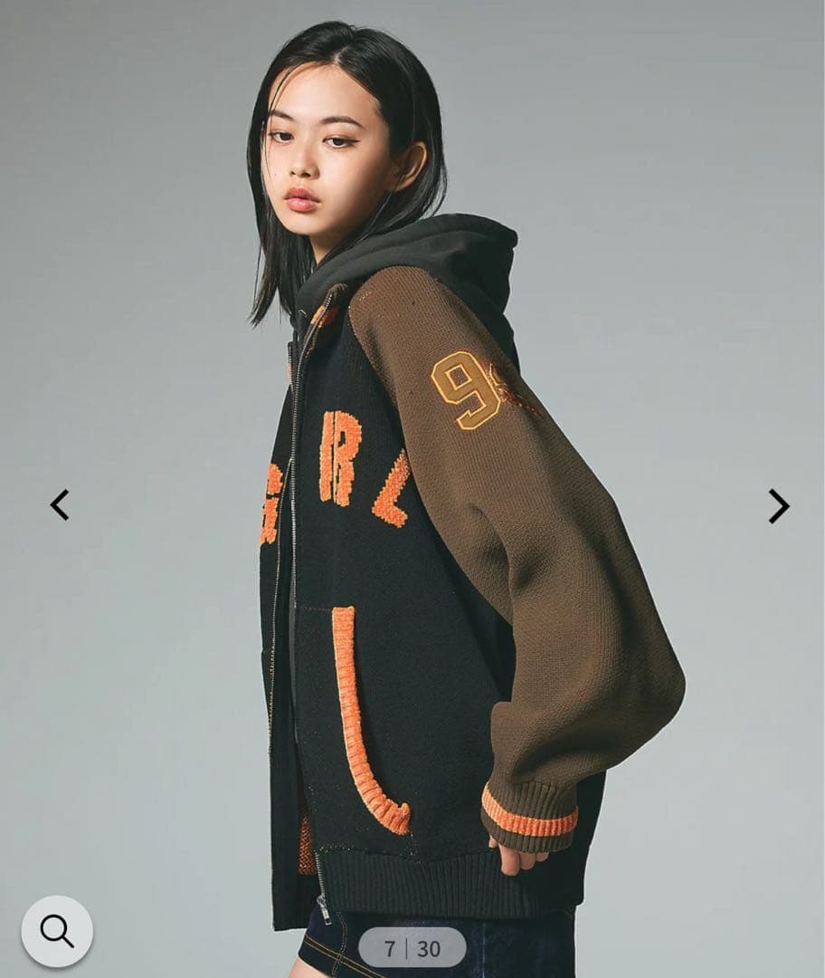 X-girl ニットジャケット