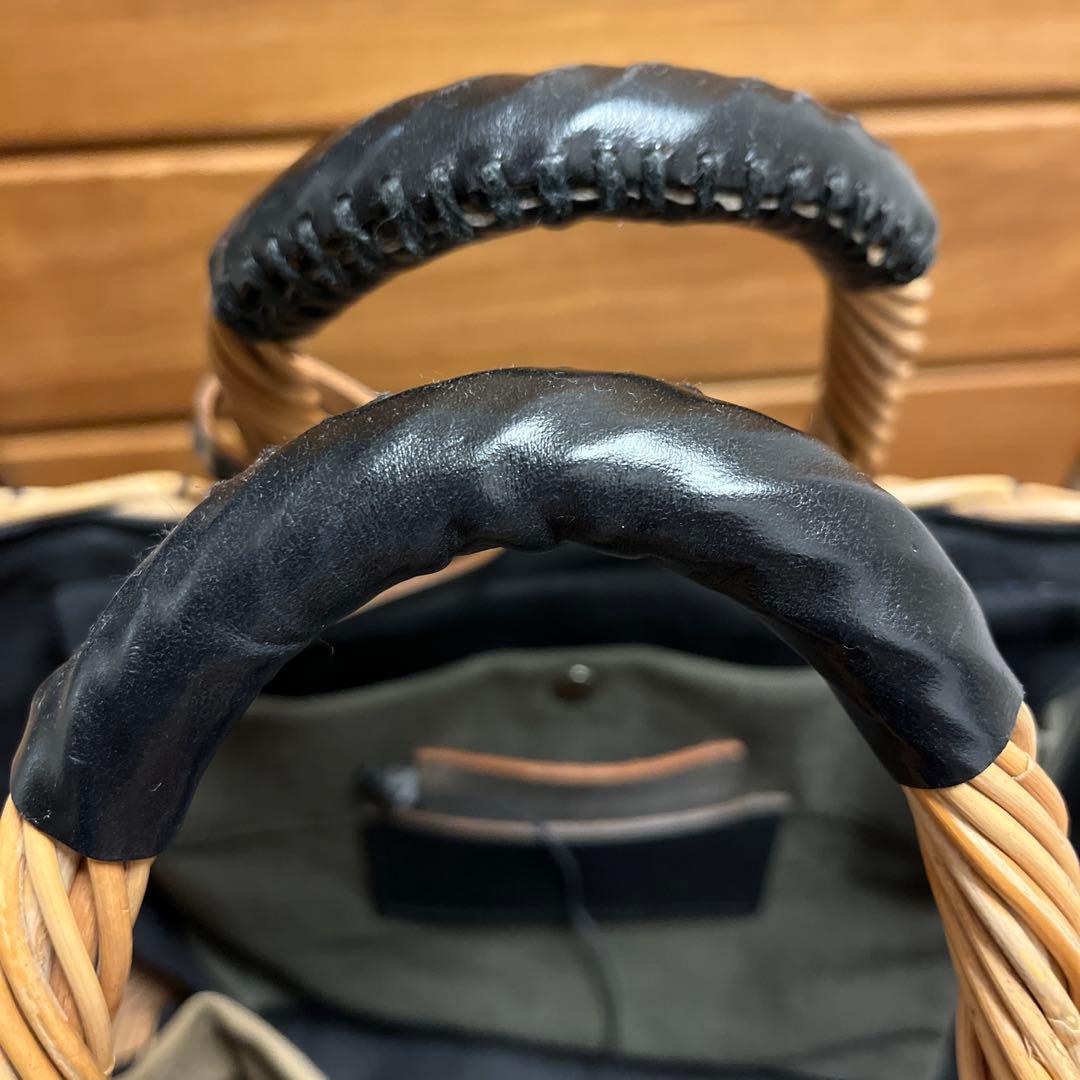 【お値下げ】エバゴス かごバッグ リネンカバー付き