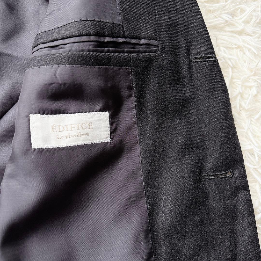 美品 ロロピアーナ エディフィス スーツ セットアップ グレー 高級生地 44