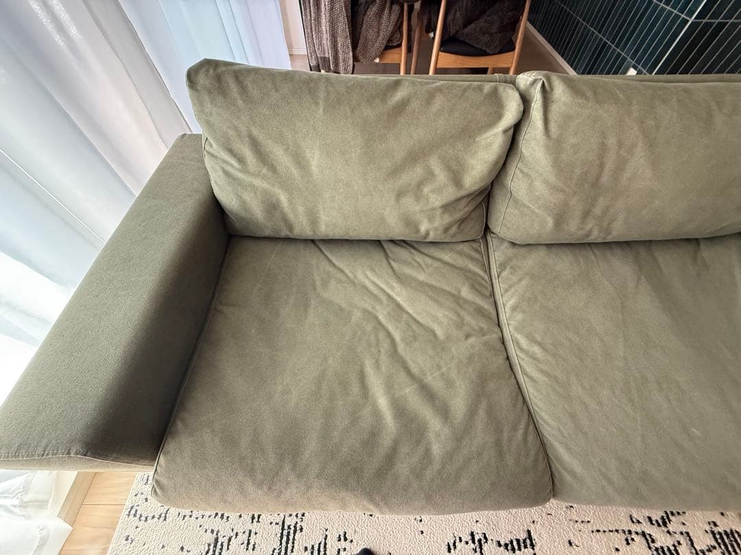 ☆特価☆ CRASHGATE バレットソファ キャンバスグリーン 2.5人掛け