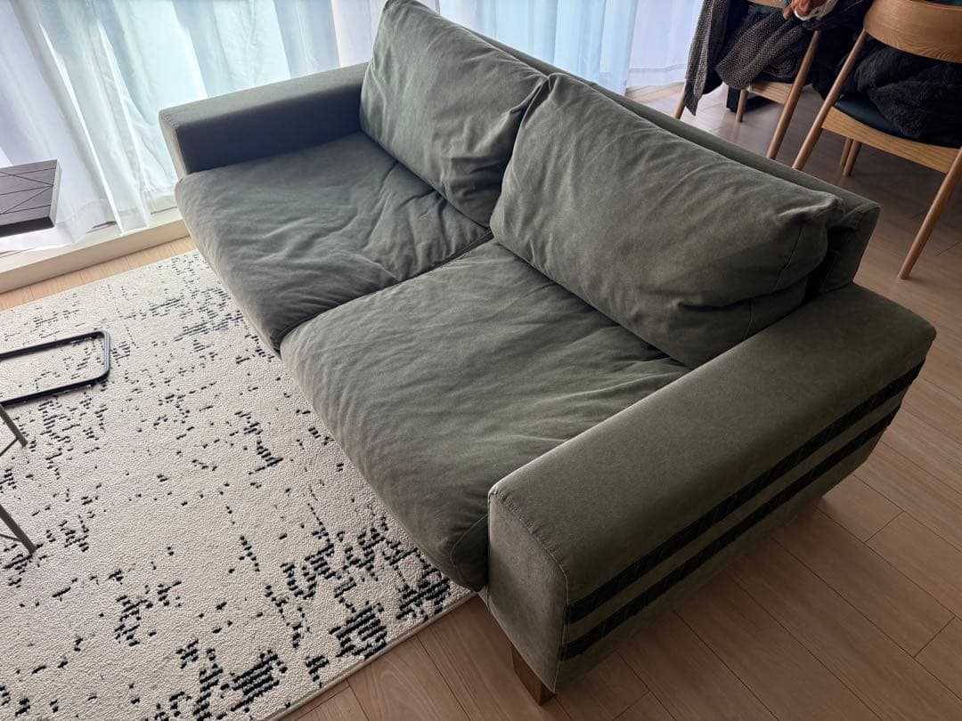 ☆特価☆ CRASHGATE バレットソファ キャンバスグリーン 2.5人掛け