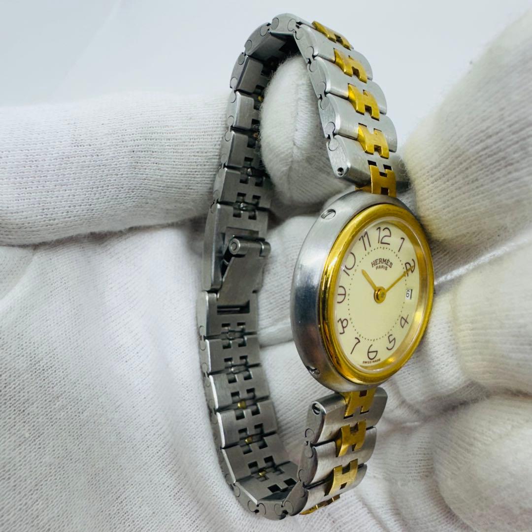 ✨エルメス✨プロフィール✨SS×GPコンビ✨デイト✨WR✨クオーツ✨腕時計✨