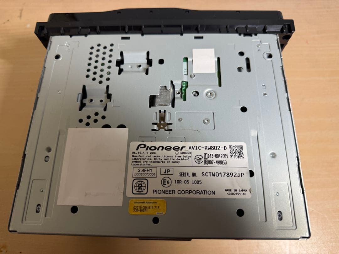 カーオーディオ CARROZZERIA- AVIC-RW802-2018