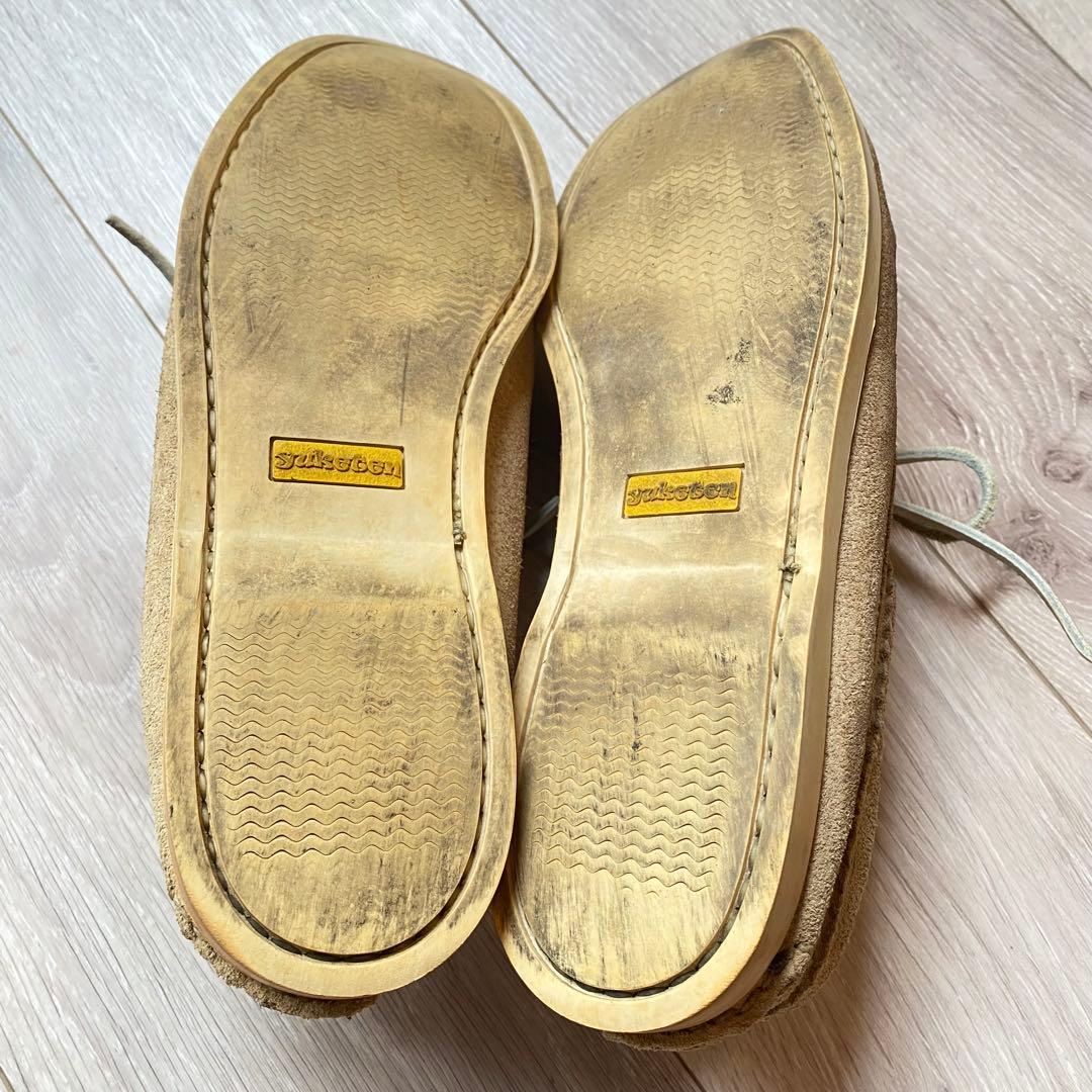 【USA製】Yuketen ユケテン スエードレザーシューズ ベージュ モカシン