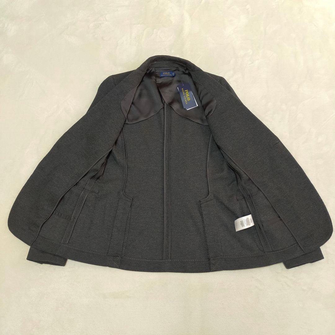 未使用品　ポロラルフローレン　4サイズ　エンブレム刺繍　ニット地　ブレザー