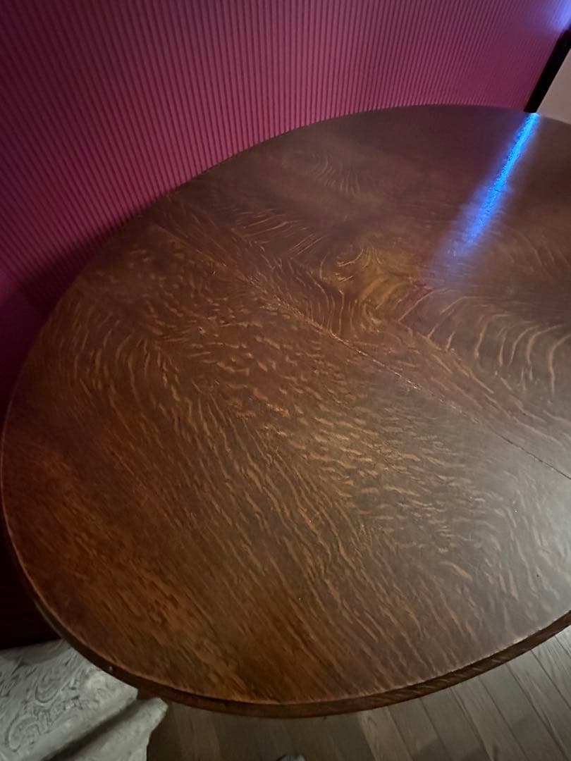 ぽこ　英国アンティークゲートレッグテーブル　バタフライテーブル　オーバル