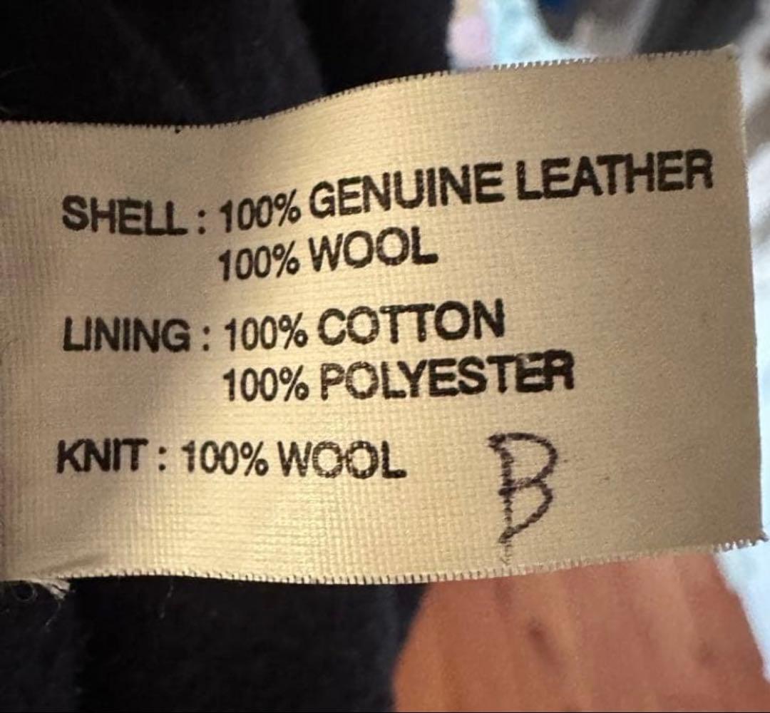 HIGH!STANDARD ハイスタンダード　スタジャン　ネイビー×ベージュ　Ｌ