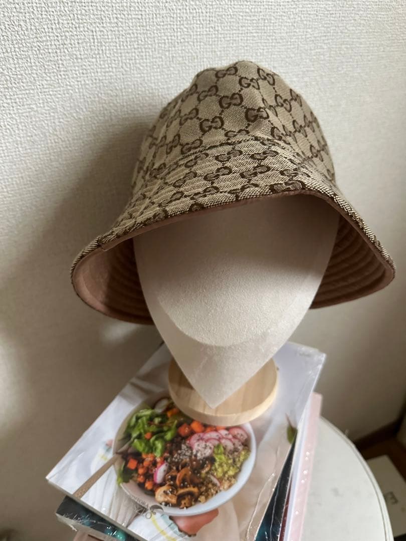 Gucci パターン バケットハット ベージュ ユニセックス