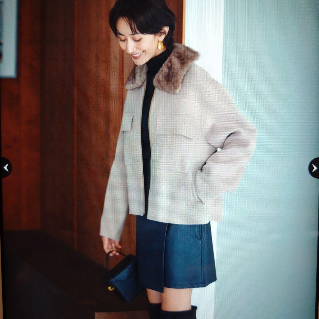 新品未使用タグ付　Arpege story　フェイクレザーラップミニスコート