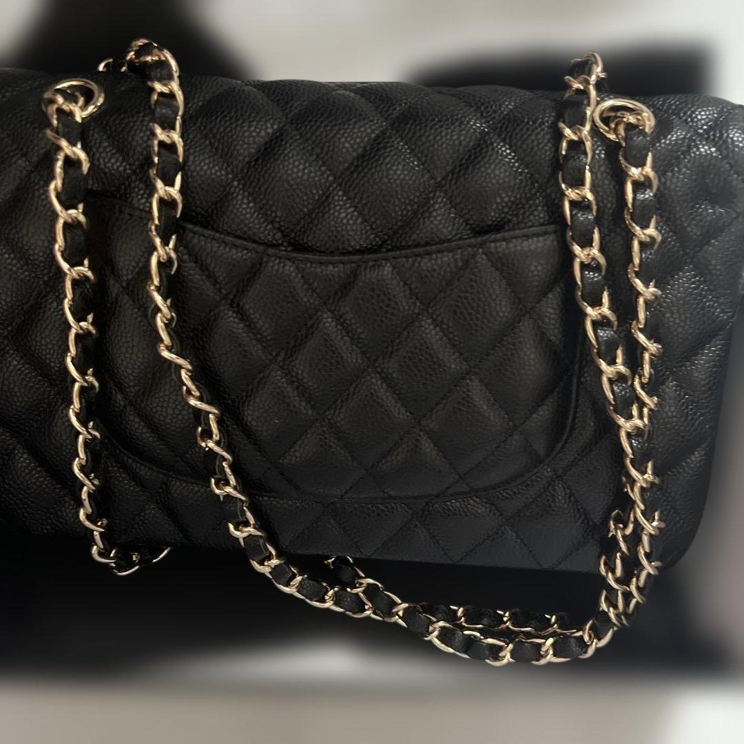 S*】様 CHANEL ブラック キルティング ショルダーバッグ