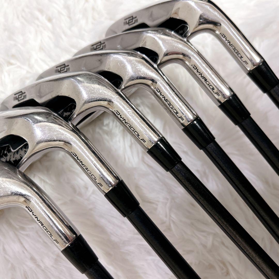 DYNAGOLF アイアンセット DYNAMIX 6本 ヘッドカバー付き