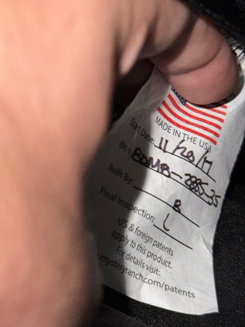 mystery ranch Bomb Pack リュック　ミステリーランチ