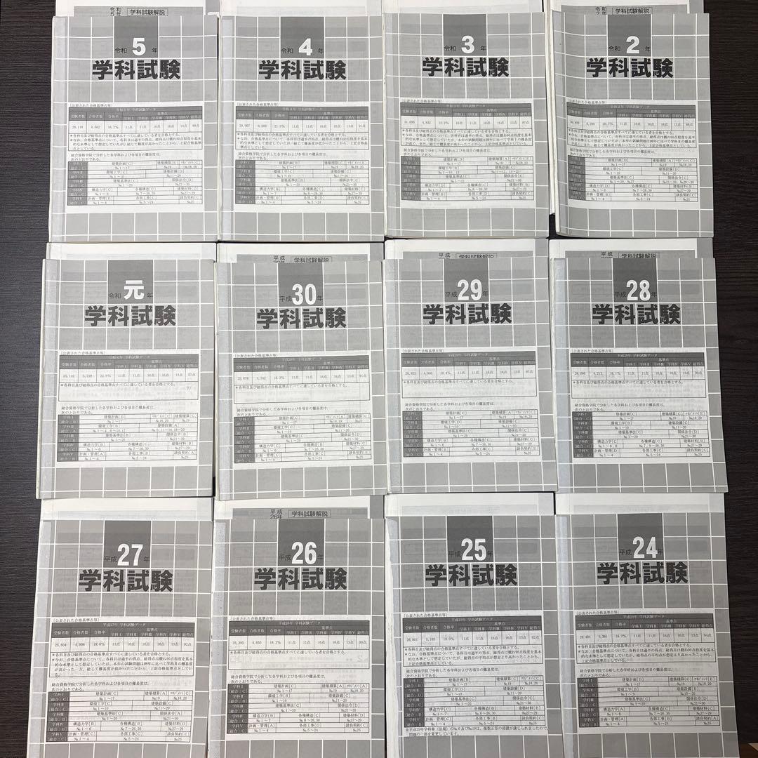 一級建築士 学科 過去問 12年分 セット まとめ