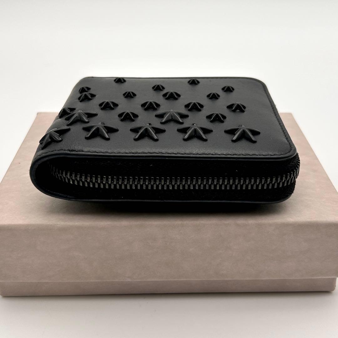 ✨極美品✨ JIMMY CHOO ジミーチュウ 二つ折り財布 ブラック 希少性大