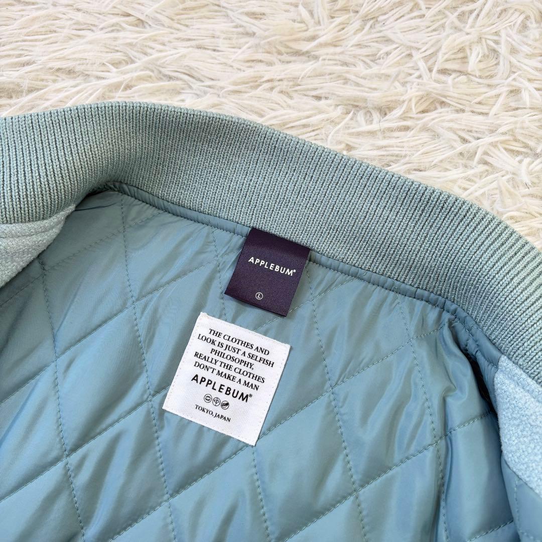 美品✨APPLEBUM アップルバム メルトン スタジャン オールドスクール L