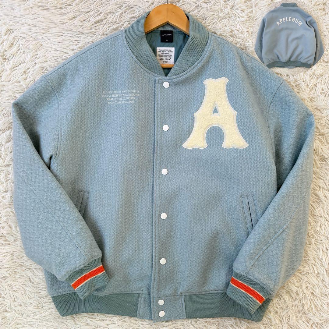 美品✨APPLEBUM アップルバム メルトン スタジャン オールドスクール L