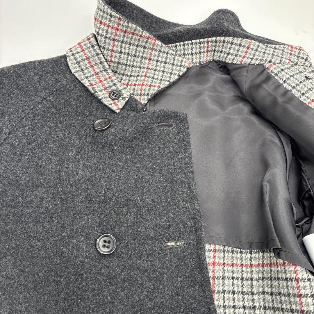 ARTISAN ダークグレー ダブルブレスト ロングコート