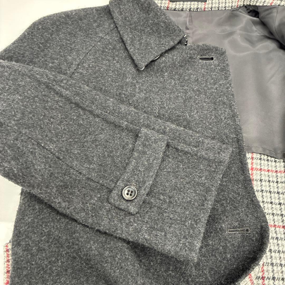 ARTISAN ダークグレー ダブルブレスト ロングコート