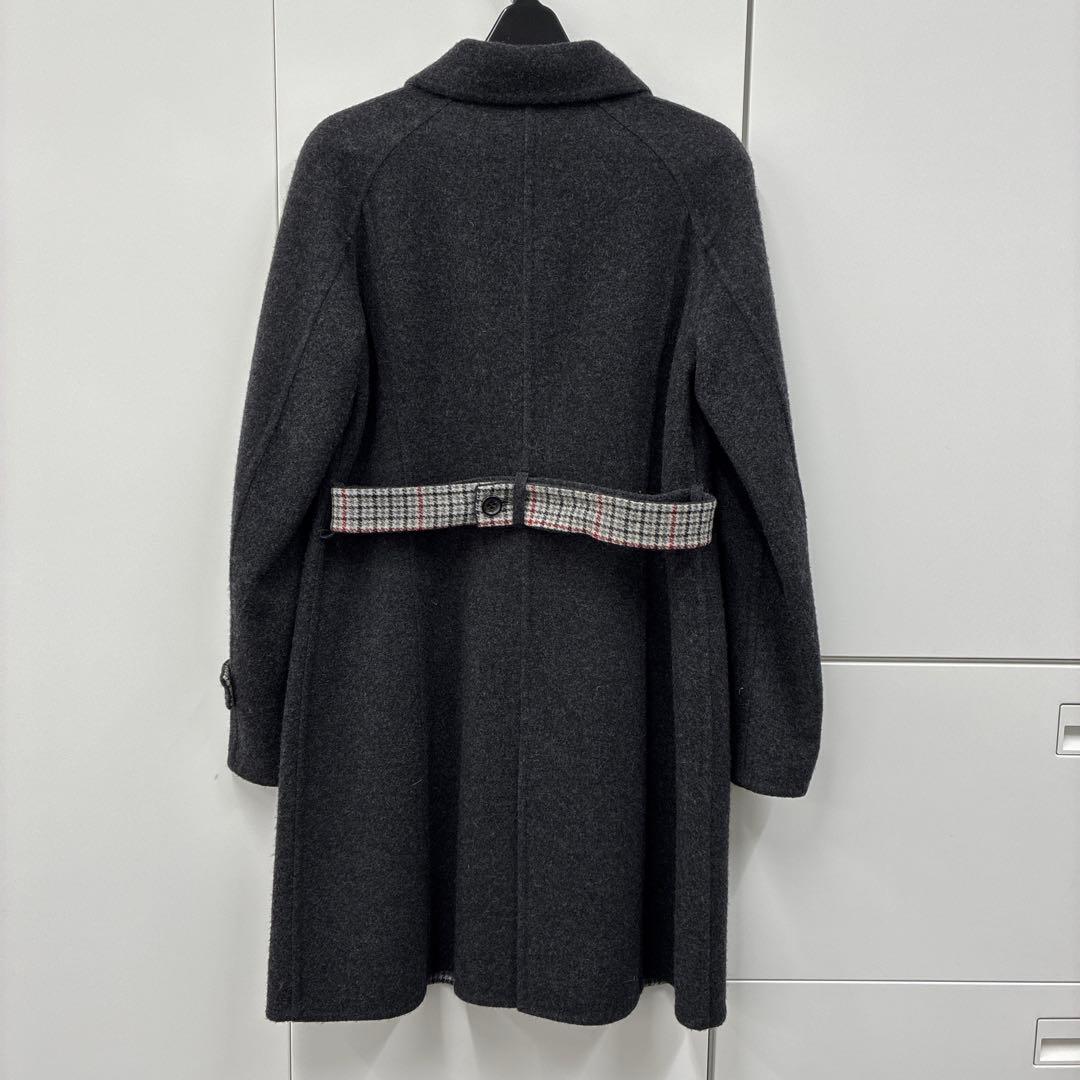 ARTISAN ダークグレー ダブルブレスト ロングコート