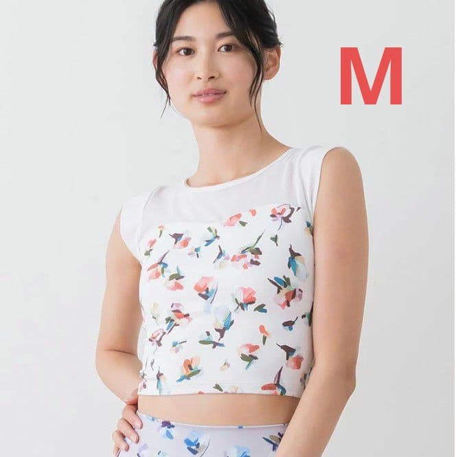 【新品】SUKALA ローズプリントグレースショートトップス M