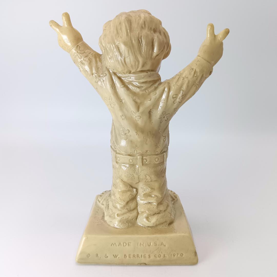 ①70's メッセージドール PEACE ピースマーク シリースカルプス