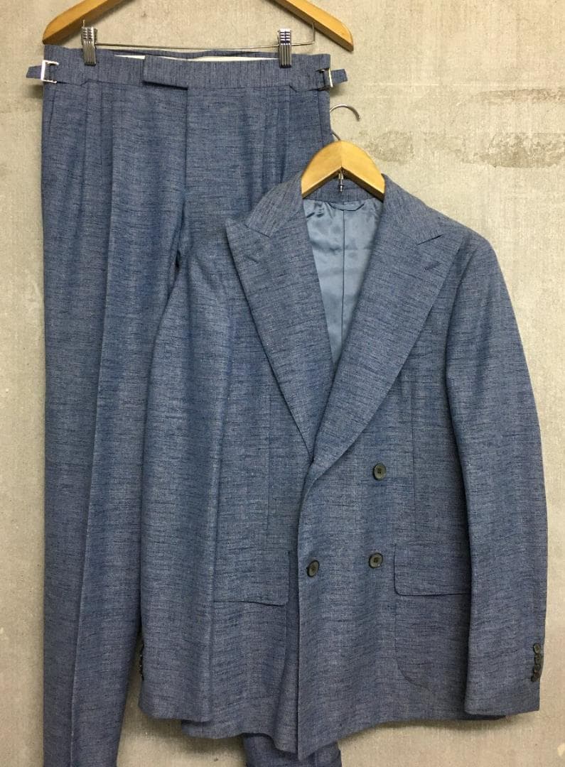 ベルベスト 最高級 BEAMS F購入 ダブルブレスト セットアップ スーツ