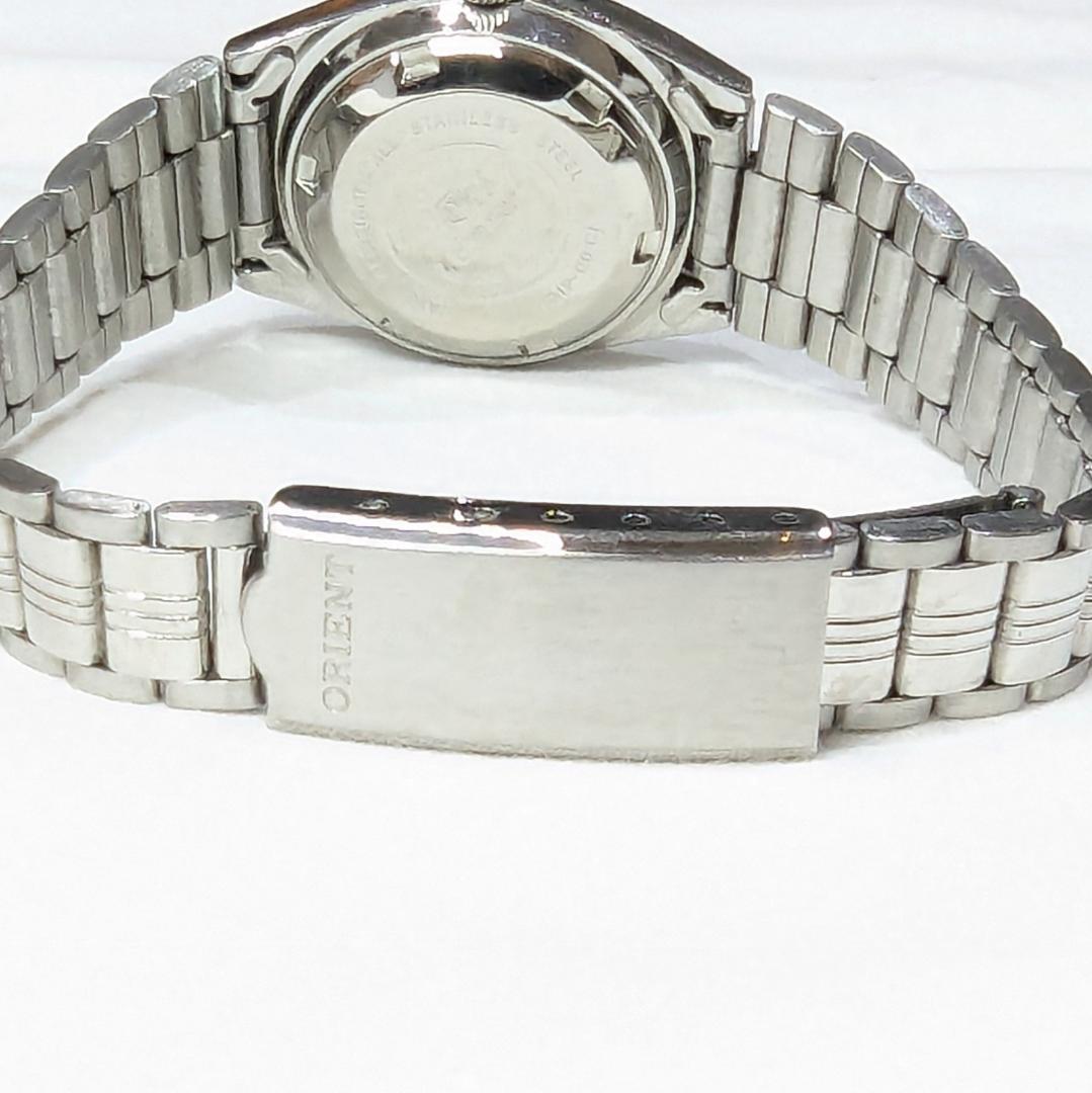 ORIENT オートマ レディース 稼働品 赤文字盤 デイデイト