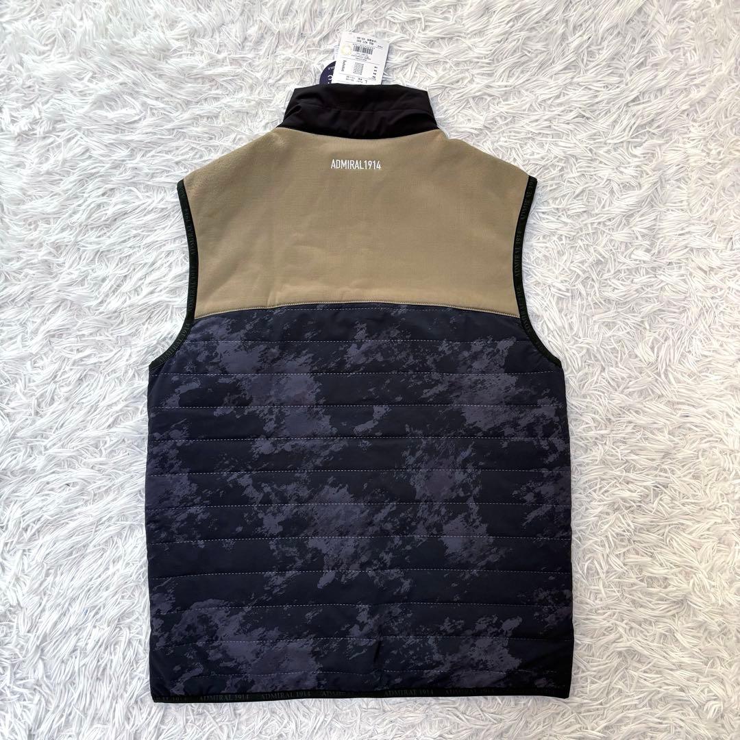 新品未使用 アドミラルゴルフ ベスト 中綿 ダウン ハイブリッド ジップ