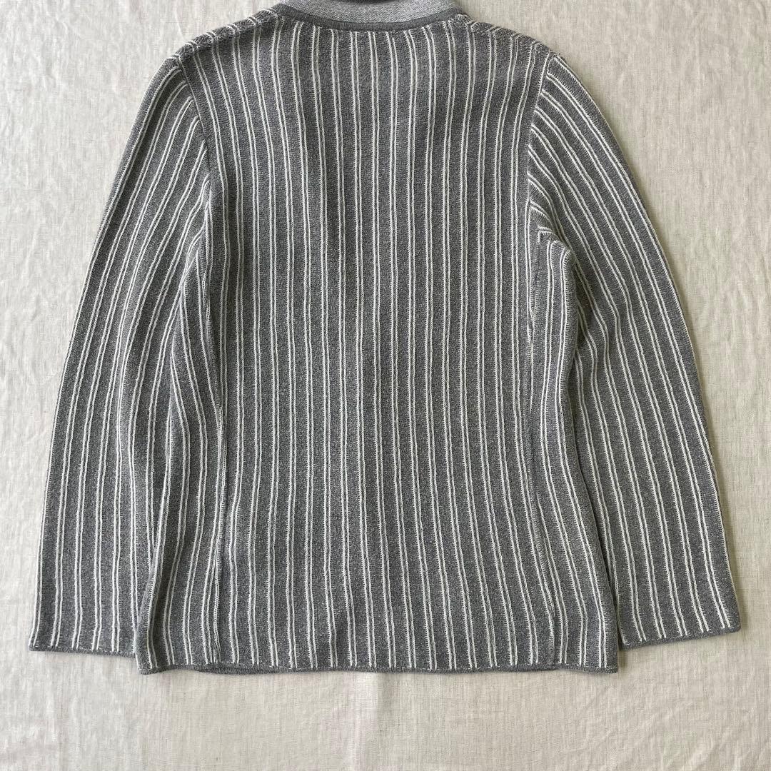 LARDINI ラルディーニ パイル地 ストライプ テーラードジャケット