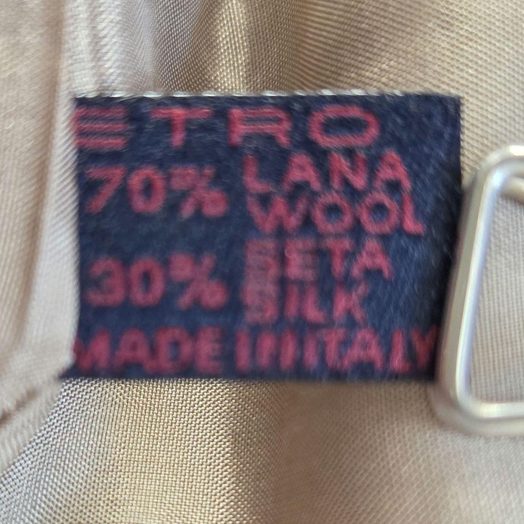 ETRO ヴィンテージ バロック調フラワー ラップスカート ウールシルク