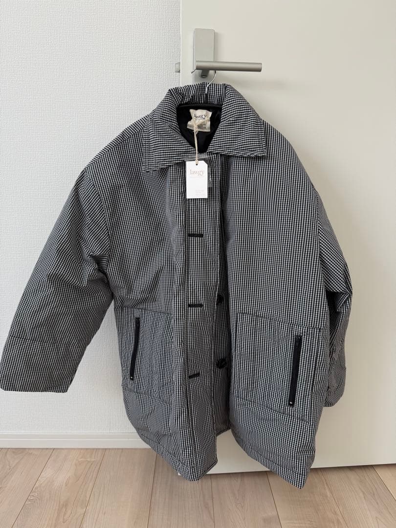 lawgy チェック柄ダウンベスト Fサイズ