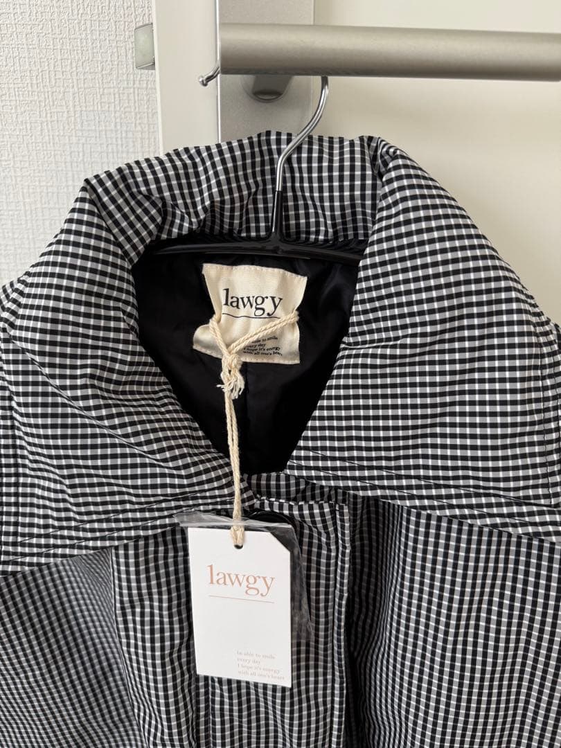 lawgy チェック柄ダウンベスト Fサイズ