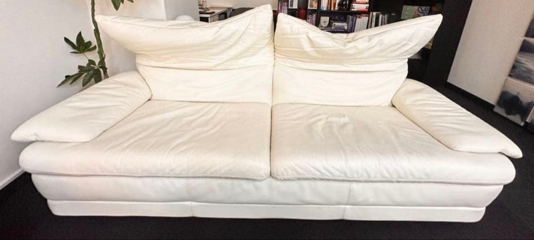 B&B Italia 本革ソファ アイボリー 3人掛け イタリア製