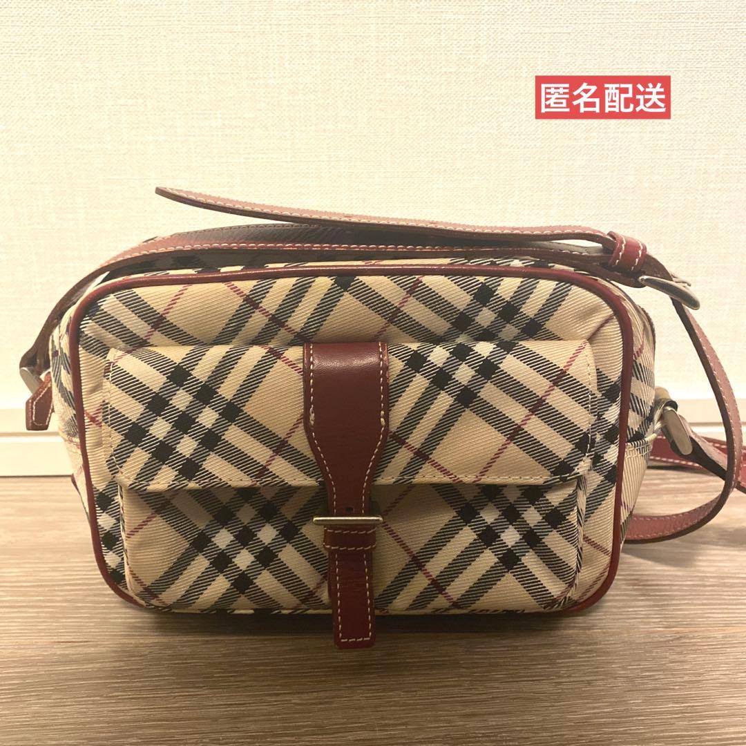 バーバリーブルーレーベル チェック ショルダーバッグ〖美品〗