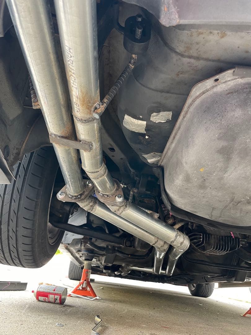 180sx S13 ワンオフフルデュアルマフラー マフラー