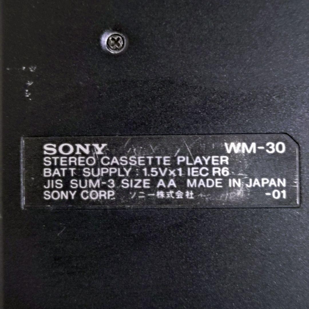 ジャンクSONY WM-30 カセットプレーヤー