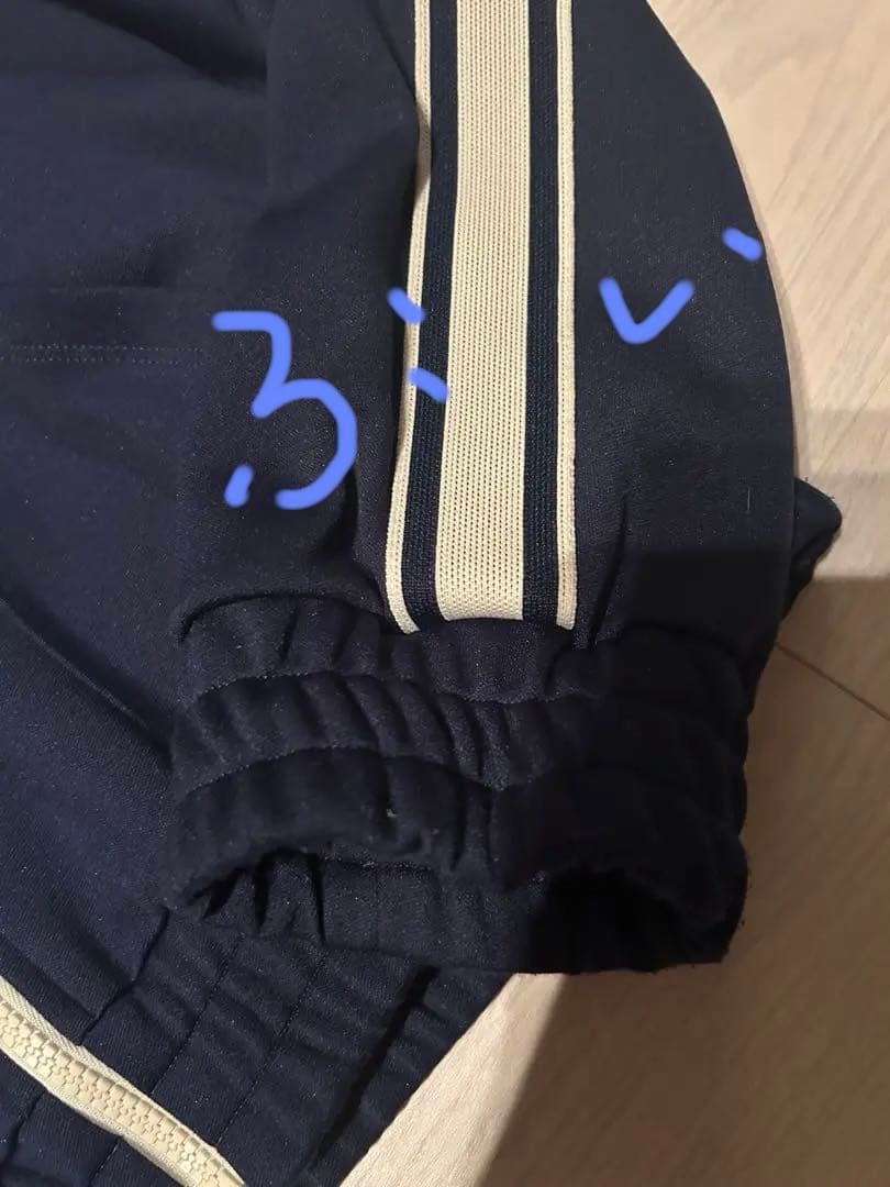 CELINE ネイビー クロップド丈　ジャージ