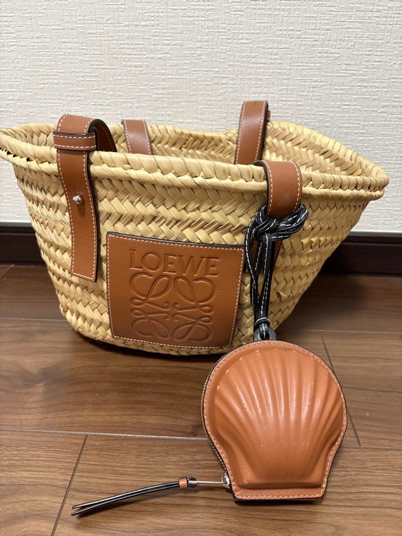 LOEWE かごバッグ シェルポーチ付き