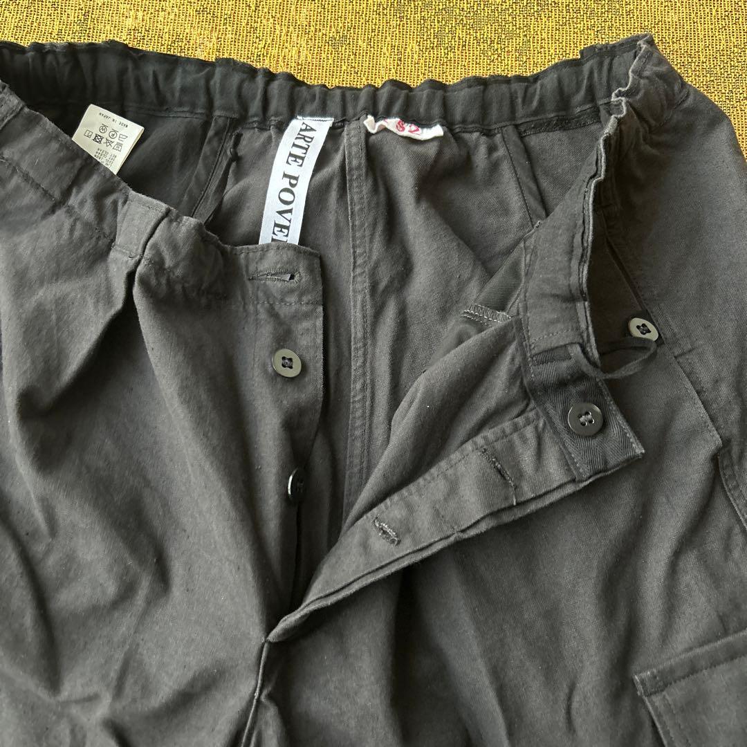 アルテポーヴェラ　リメイクカーゴパンツ　ブラック　試着のみ美品