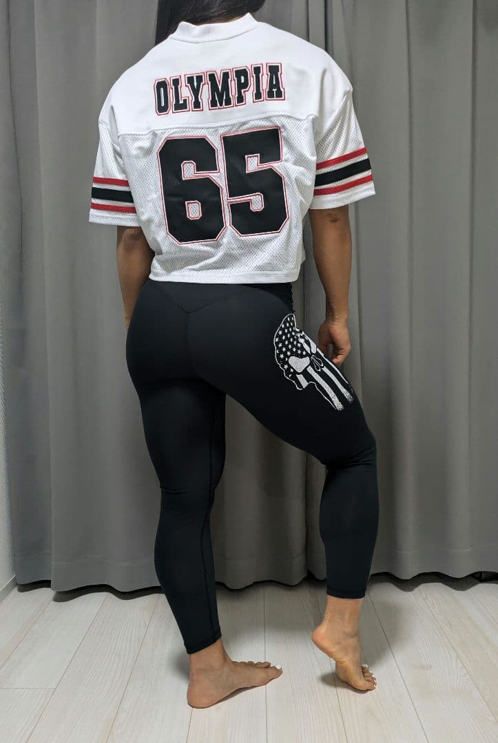 日本未発売　オリンピアコラボ　Freedomクロップドシャツ Mサイズ